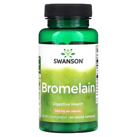 Swanson Bromelain 500 mg 60 растительных капсул SWU820 фото