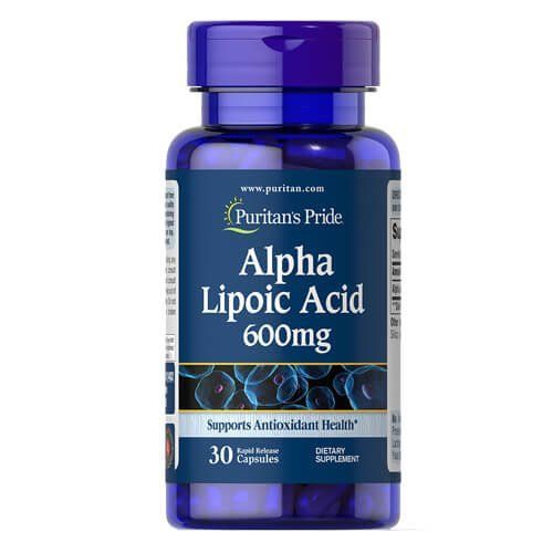 Puritan's Pride Alpha Lipoic Acid 600 мг 30 caps 21482 фото