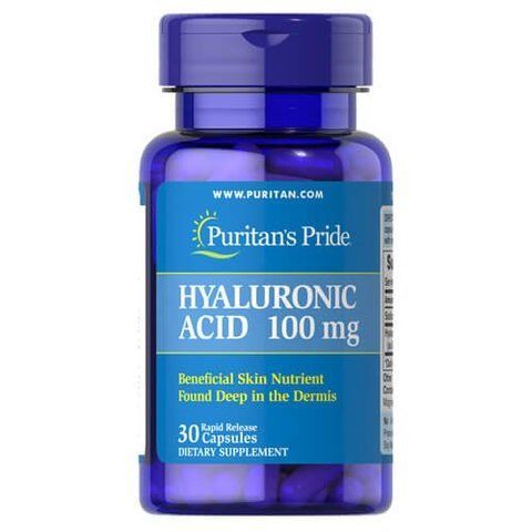 Puritan's Pride Hyaluronic Acid 100 mg 30 caps 17687 фото