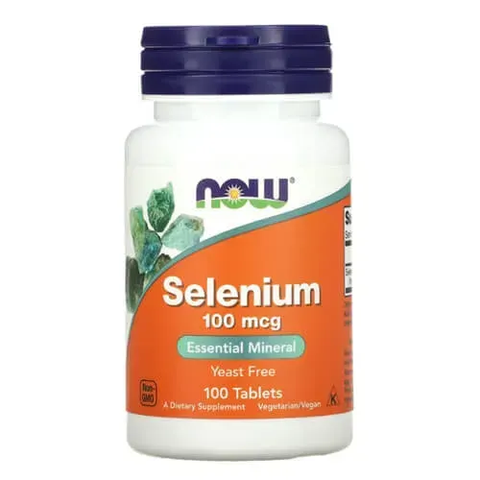 NOW Selenium 100 mcg 100 таблеток NOW-01480 фото