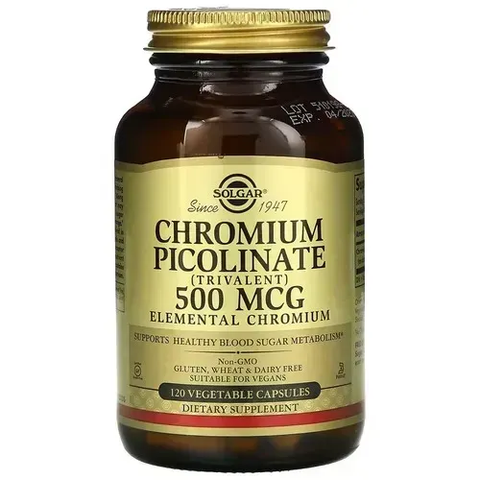 Solgar Chromium Picolinate 500 mcg 120 caps SOL-00872 фото