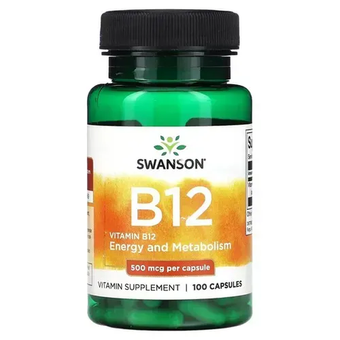 Swanson Vitamin B12 500 mcg 100 капсул SW030 фото
