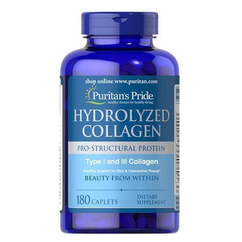 Puritan's Pride Hydrolyzed Collagen 1000 mg 180 таблеток 04596 фото