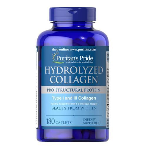 Puritan's Pride Hydrolyzed Collagen 1000 mg 180 tab 04596 фото