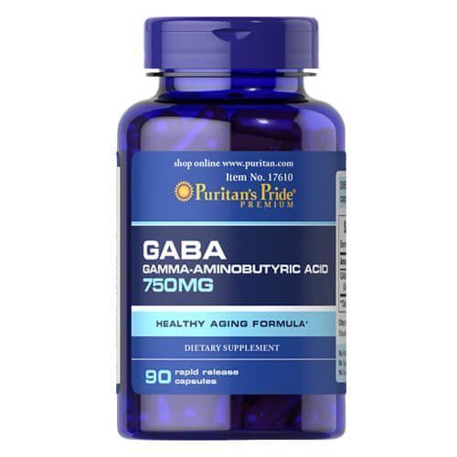 Puritan's Pride GABA 750 mg 90 caps 17610 фото