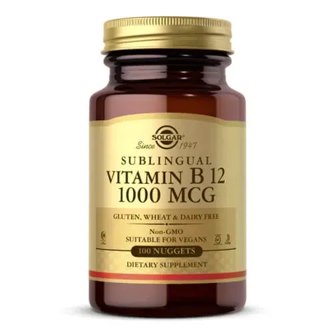 Solgar Sublingual Vitamin B12 1000 mcg 100 Nuggets SOL-03229 фото