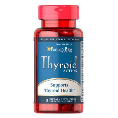 Puritan's Pride Thyroid Action 75 капсул 30496 фото