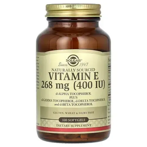Solgar Vitamin E 268 mg (400 IU) Mixed Tocopherols 100 softgels SOL-03541 фото