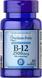 Puritan's Pride Vitamin B-12 2500 mcg Sublingual 100 сосательных таблеток 3861 фото