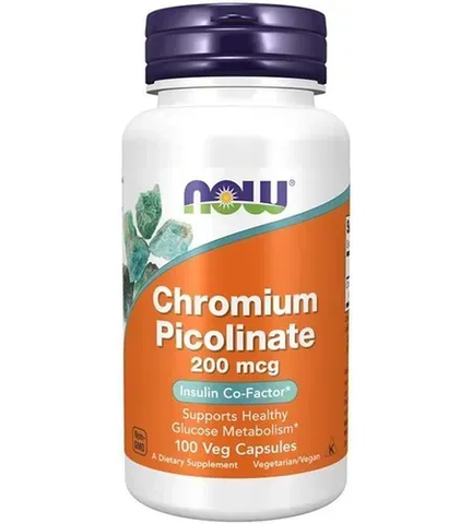 NOW Chromium Picolinate 200 mcg 100 капсул NOW-01420 фото