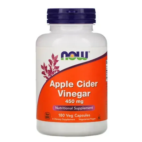 NOW Apple Cider Vinegar 450 mg 180 caps NOW-03317 фото