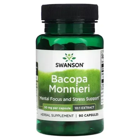 Swanson Bacopa Monnieri - 10:1 Extract 50 mg 90 caps SW1690 фото