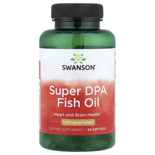 Swanson Super DPA Fish Oil 1,000 mg 60 softgels SWE064 фото