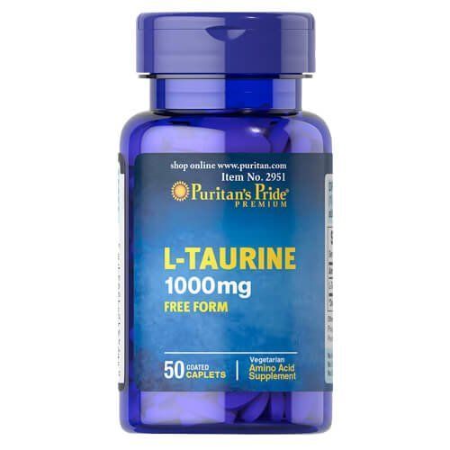 Puritan's Pride Taurine 1000 mg 50 tab 02951 фото
