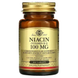 Solgar Niacin (Vitamin B3) 100 mg 100 Tablets SOL-01860 фото