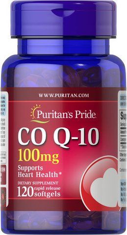 Puritan's Pride Co Q-10 100 mg 120 softgels 15594 фото
