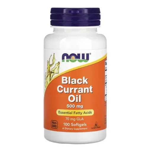 NOW Black Currant Oil 500 mg 100 softgels NOW-01715 фото