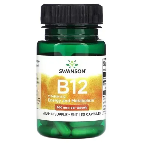Swanson Vitamin B12 500 mcg 30 caps SW1248 фото