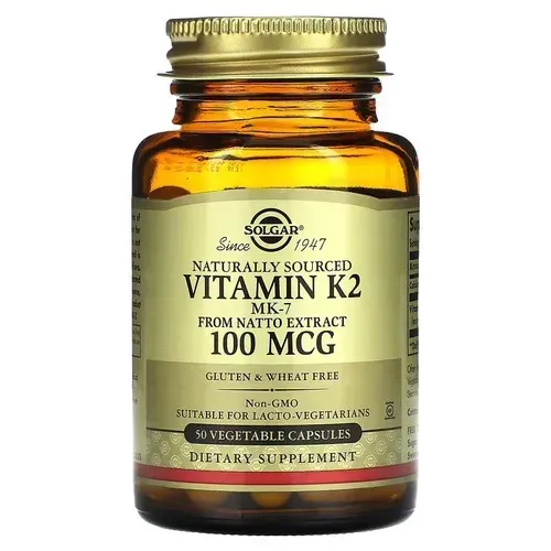 Solgar Natural Vitamin K2 100 mcg 50 caps SOL-03603 фото