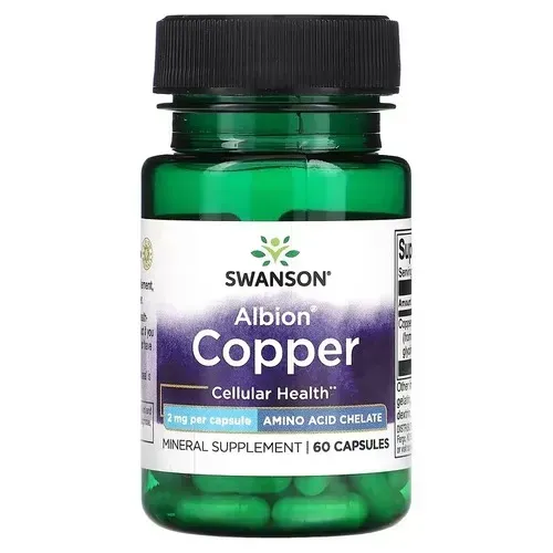 Swanson Copper Albion 2 mg 60 caps SWU468 фото