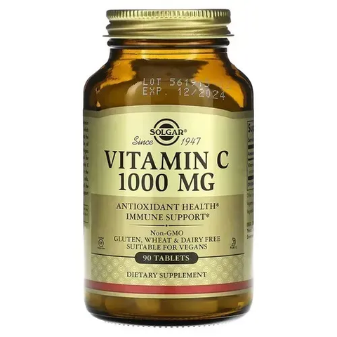 Solgar Vitamin C 1000 mg 90 таблеток SOL-03275 фото