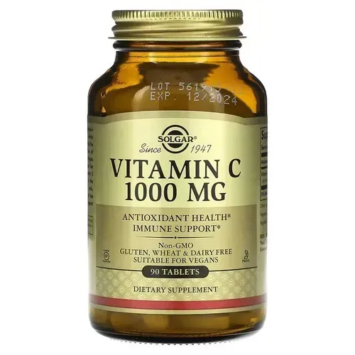 Solgar Vitamin C 1000 mg 90 Tablets SOL-03275 фото