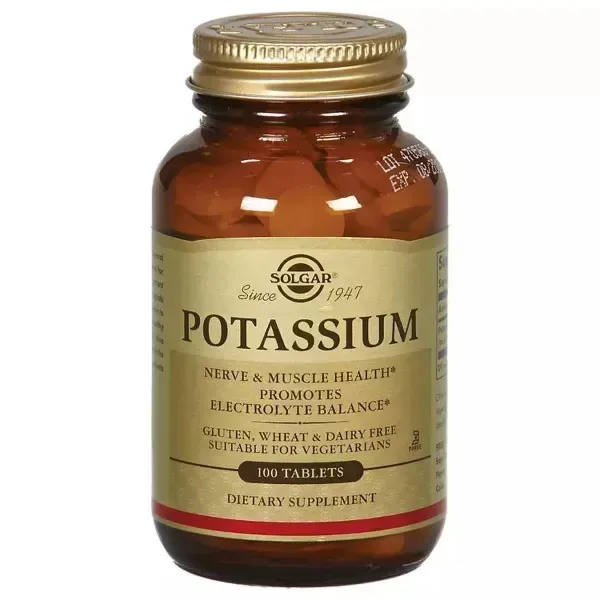 Solgar Potassium 99 mg 100 таблеток SOL-02260 фото