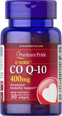 Puritan's Pride Co Q-10 400 mg 30 softgels 13335 фото