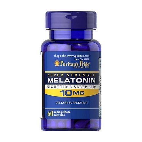 Puritan's Pride Melatonin 10 mg 60 caps - 03.2026 019491 фото