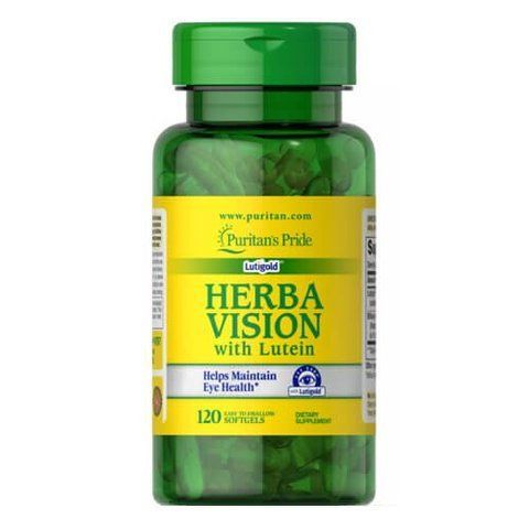 Puritan's&nbsp;Pride Herbavision with Lutein and Bilberry 120 softgels - 08.2026 4757 фото