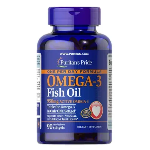 Puritan's&nbsp;Pride&nbsp;One Per Day&nbsp;Omega-3 Fish Oil 1400 mg 90 softgels 32948 фото