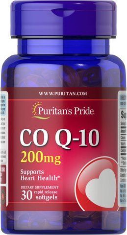 Puritan's Pride Co Q-10 200 mg 30 softgels 02091 фото