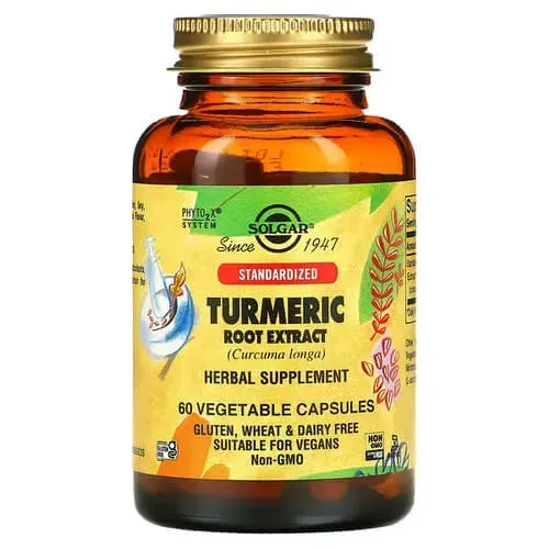 Solgar Turmeric Root Extract 60 caps SOL-04161 фото