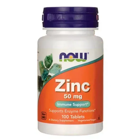NOW Zinc Gluconate 50 mg 100 tab NOW-01520 фото