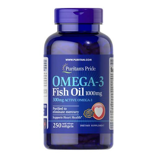 Puritan&rsquo;s Pride Omega-3 1000 mg 250 softgels 3835 фото