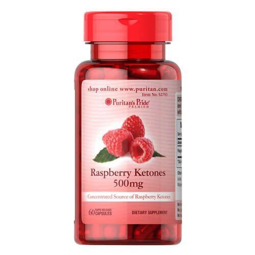 Puritan's Pride Raspberry Ketones 500 mg 60 caps 52793 фото