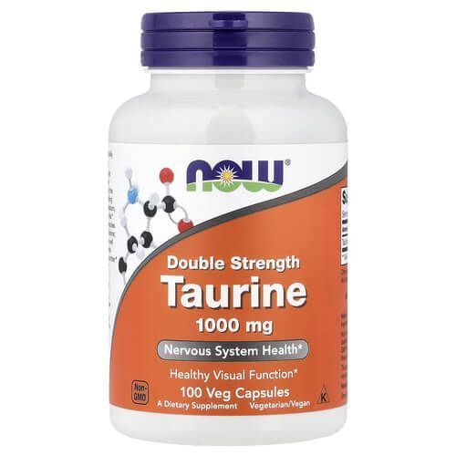 NOW Taurine 1000 mg 100 caps NOW-00142 фото