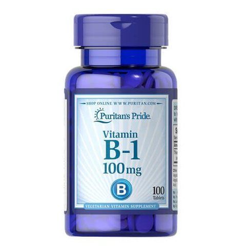 Puritan's Pride Vitamin B-1 100 mg 100 tab 1670 фото
