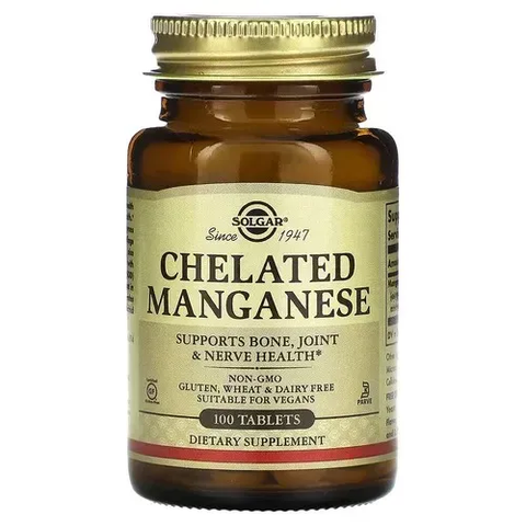 Solgar Chelated Manganese 100 tab SOL-00720 фото