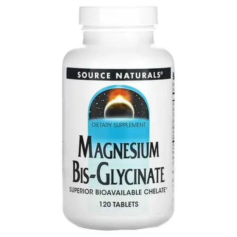 Source Naturals Magnesium Bis-Glycinate 120 Tablets SNS-02132 фото