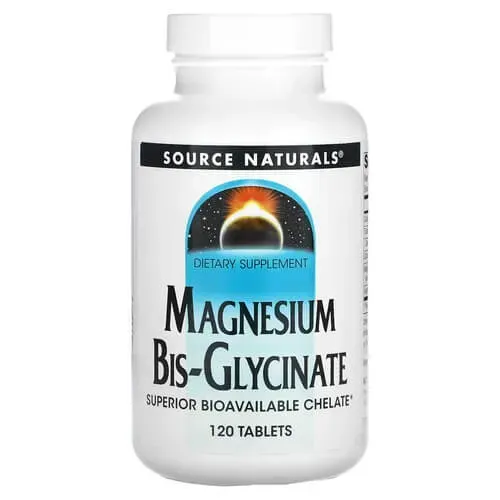 Source Naturals Magnesium Bis-Glycinate 120 Tablets SNS-02132 фото
