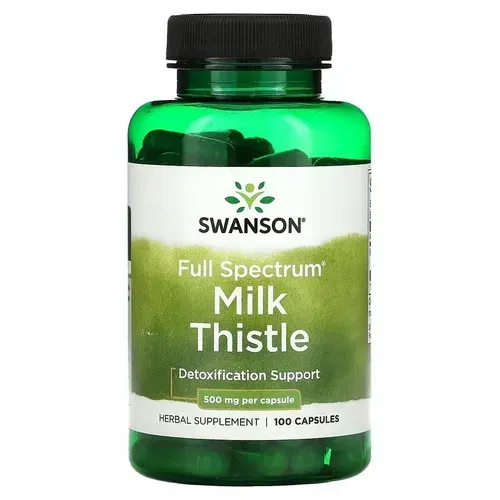 Swanson Milk Thistle Full Spectrum 500 mg 100 caps SW966 фото