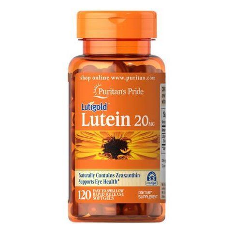 Puritan's&nbsp;Pride Lutein 20 mg with Zeaxanthin 120 softgels 04904 фото