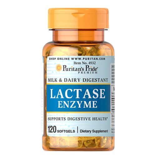 Puritan's Pride Lactase Enzyme 125 mg 120 softgels 04932 фото