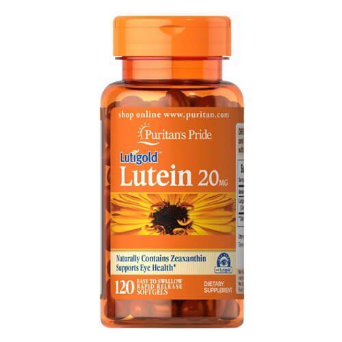 Puritan's&nbsp;Pride Lutein 20 mg with Zeaxanthin 120 softgels 04904 фото