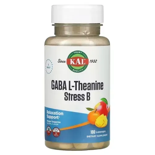 KAL GABA L-Theanine Stress B 100 леденцов CAL-27691 фото