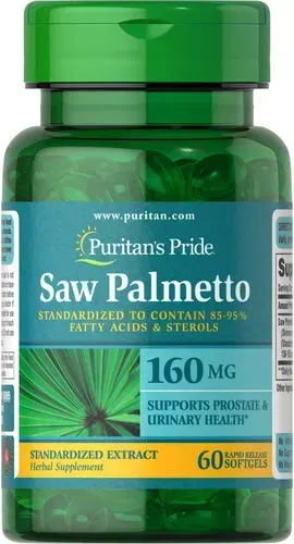 Puritan's Pride Saw Palmetto Standardized Extract 160 mg 60 softgels 6895 фото