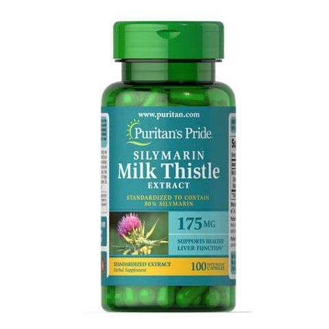 Puritan's Pride Milk Thistle Standardized 175 mg (Silymarin) 100 caps 03491 фото
