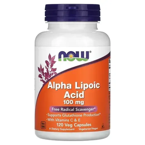 NOW Alpha Lipoic Acid 100 mg 120 caps NOW-03041 фото