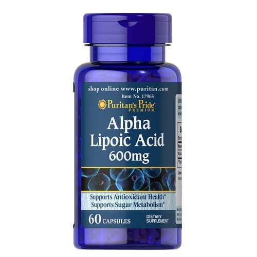Puritan's Pride Alpha Lipoic Acid 600 мг 60 caps 17965 фото